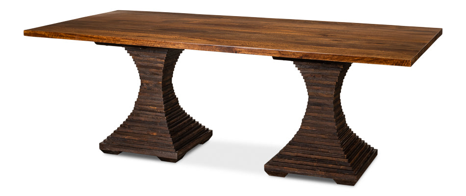 American Home Furniture | Sarreid - Aesthetic Pedestal Dining Table