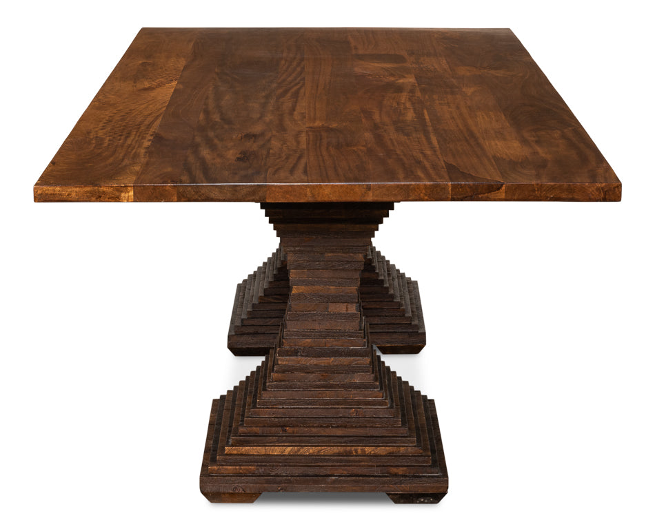 American Home Furniture | Sarreid - Aesthetic Pedestal Dining Table