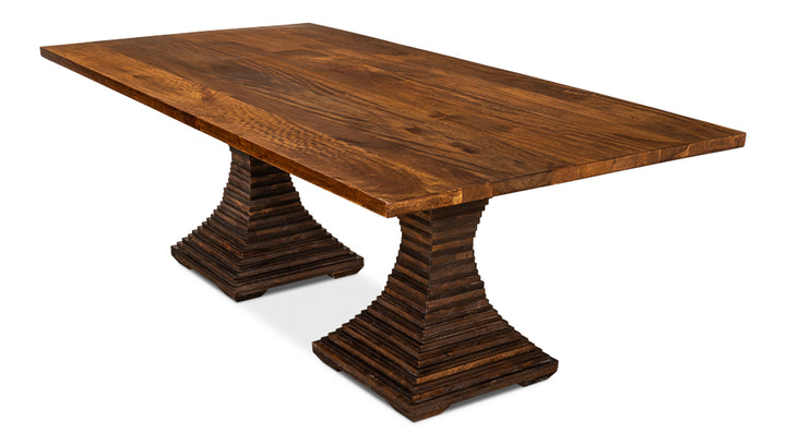 American Home Furniture | Sarreid - Aesthetic Pedestal Dining Table