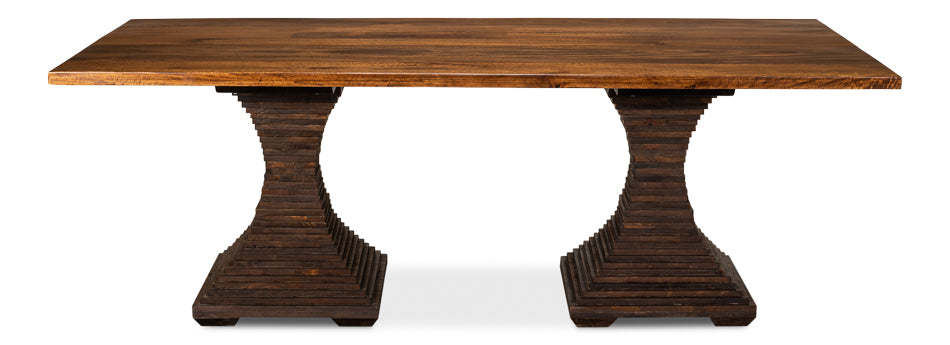 American Home Furniture | Sarreid - Aesthetic Pedestal Dining Table