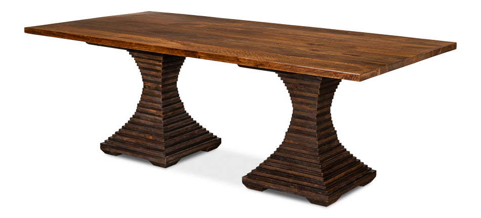 American Home Furniture | Sarreid - Aesthetic Pedestal Dining Table