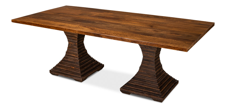 American Home Furniture | Sarreid - Aesthetic Pedestal Dining Table