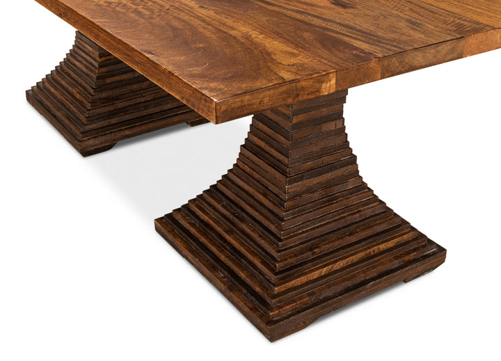 American Home Furniture | Sarreid - Aesthetic Pedestal Dining Table