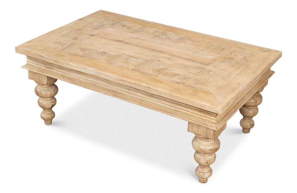 American Home Furniture | Sarreid - Josephine Parquet Coffee Table