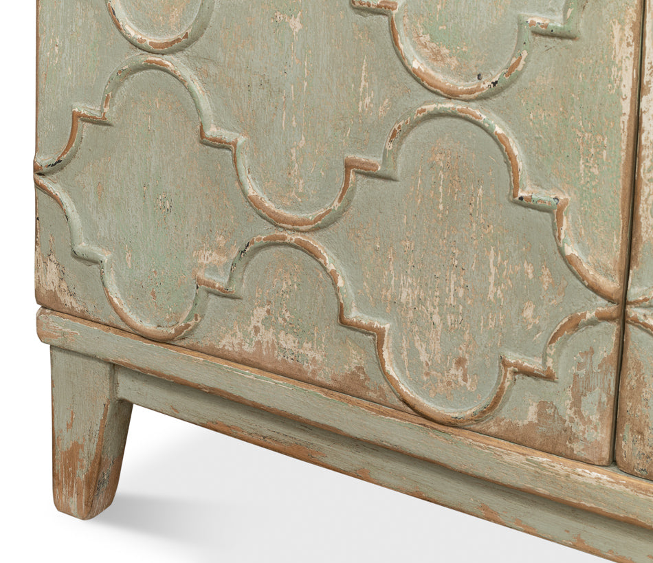 American Home Furniture | Sarreid - Cole Carved Sideboard - Sage