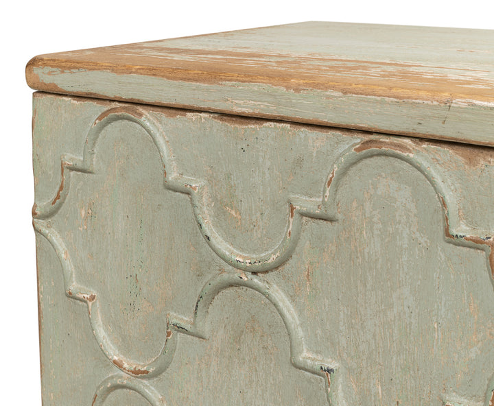 American Home Furniture | Sarreid - Cole Carved Sideboard - Sage