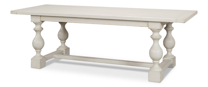 American Home Furniture | Sarreid - Owen Dining Table - Antique White