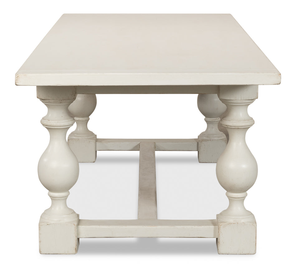 American Home Furniture | Sarreid - Owen Dining Table - Antique White