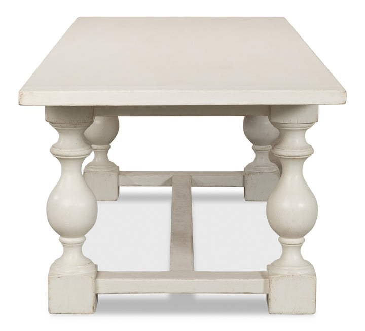 American Home Furniture | Sarreid - Owen Dining Table - Antique White