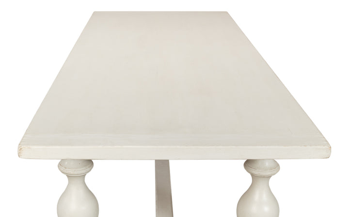 American Home Furniture | Sarreid - Owen Dining Table - Antique White