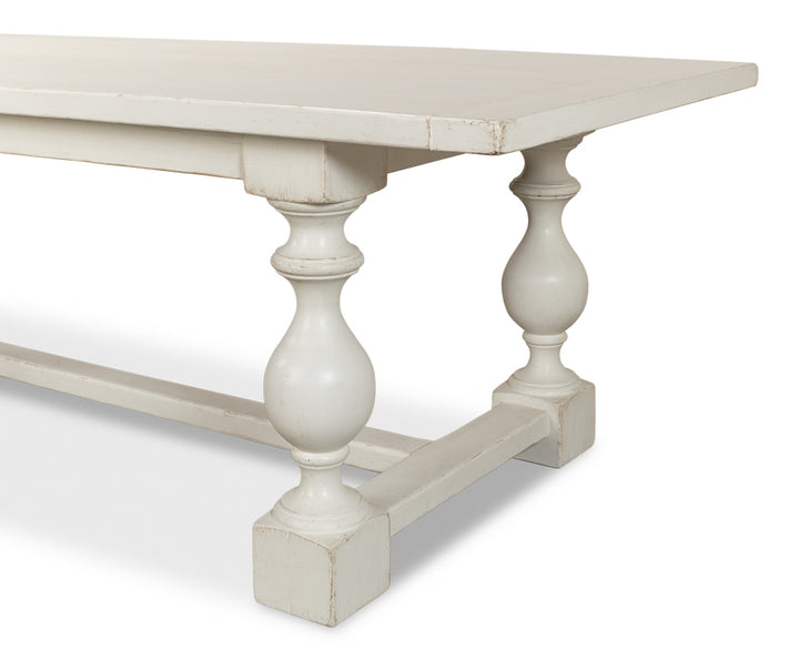 American Home Furniture | Sarreid - Owen Dining Table - Antique White