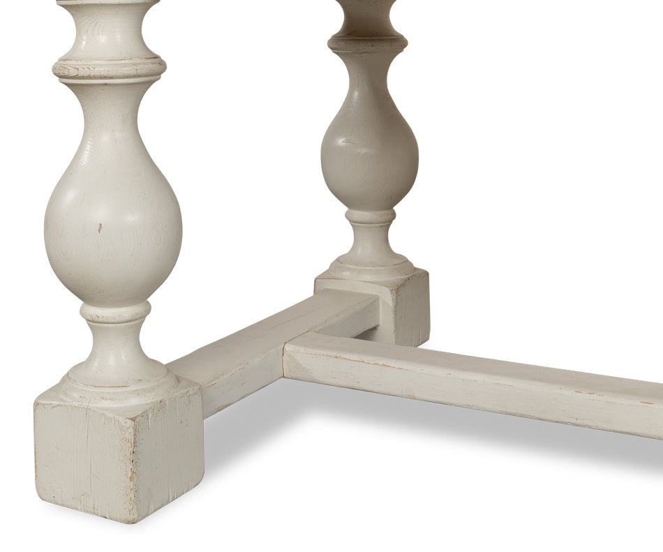 American Home Furniture | Sarreid - Owen Dining Table - Antique White