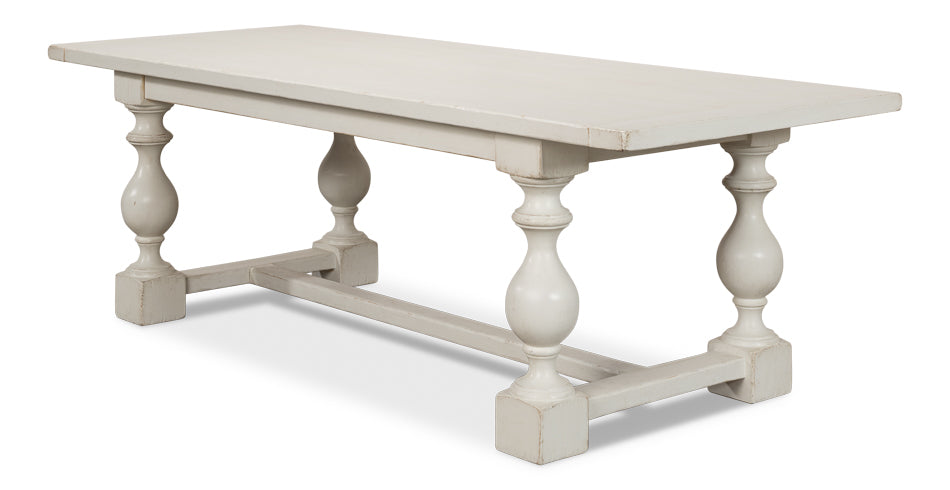 American Home Furniture | Sarreid - Owen Dining Table - Antique White