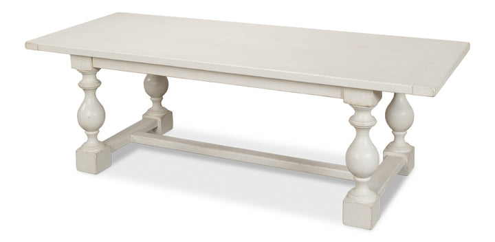 American Home Furniture | Sarreid - Owen Dining Table - Antique White