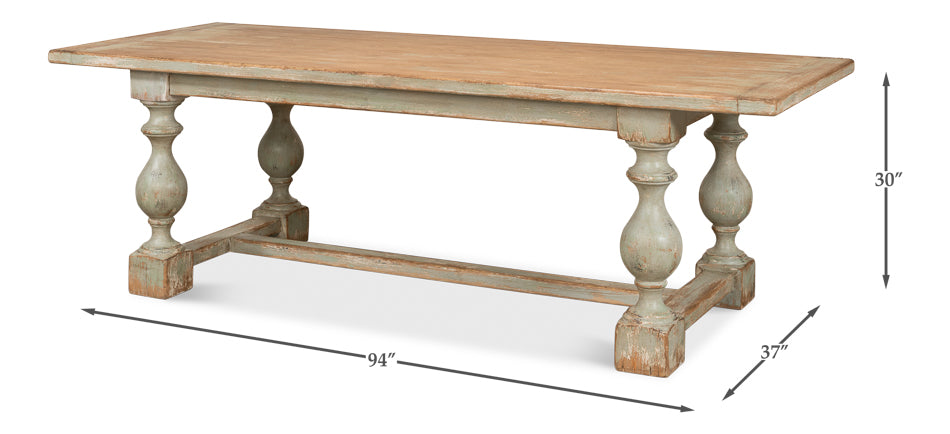 American Home Furniture | Sarreid - Owen Dining Table - Sage