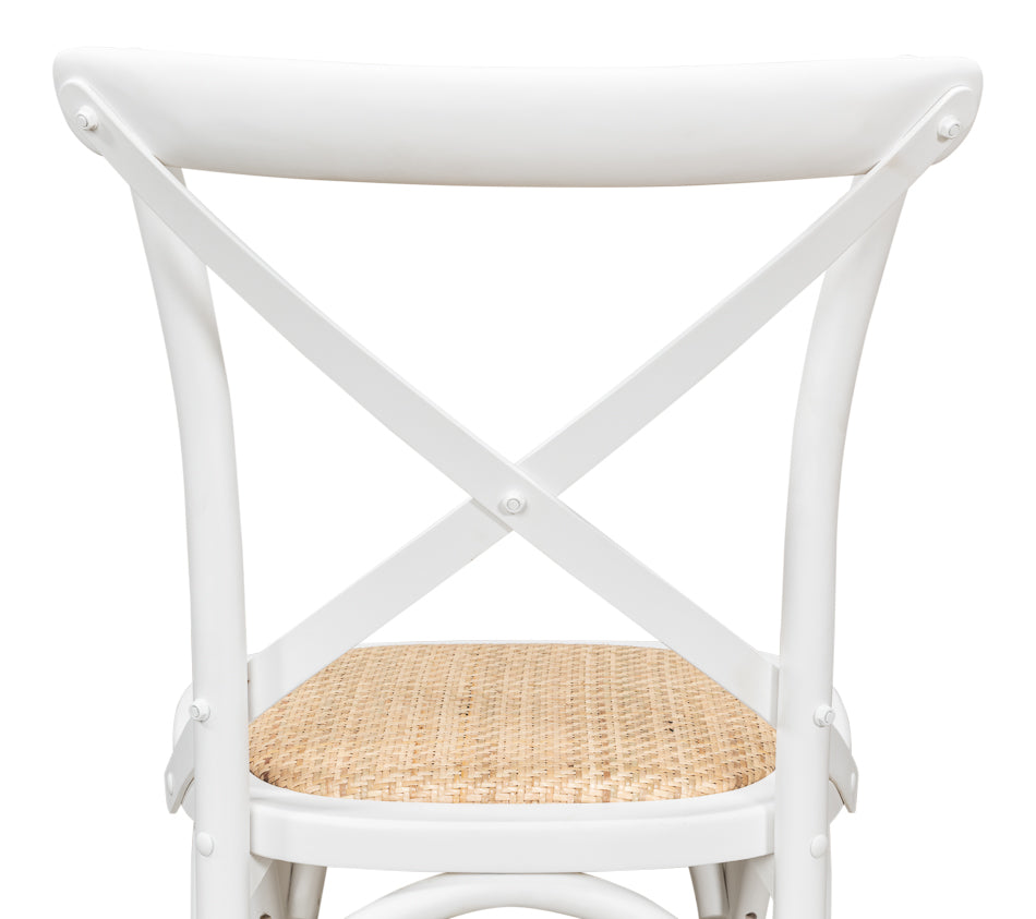 American Home Furniture | Sarreid - Tuileries Side Chair - White - Set of 2