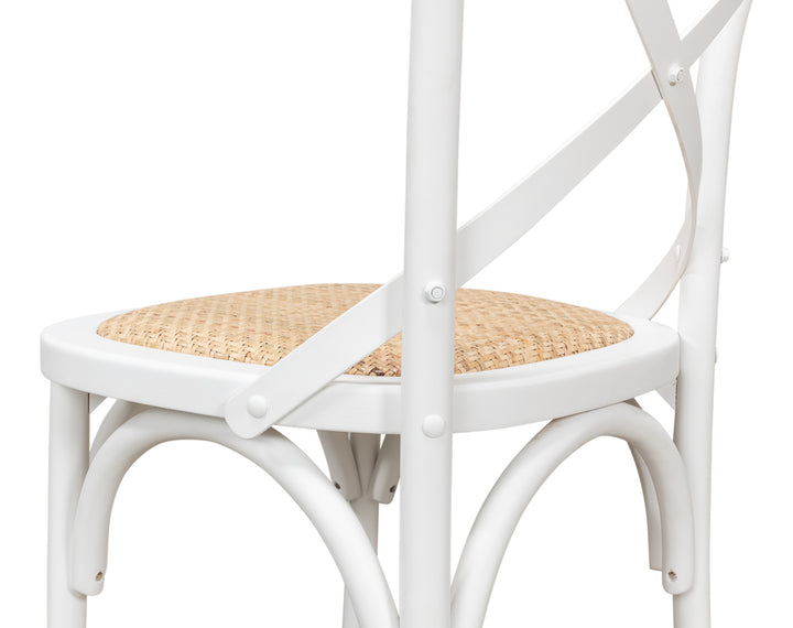 American Home Furniture | Sarreid - Tuileries Side Chair - White - Set of 2