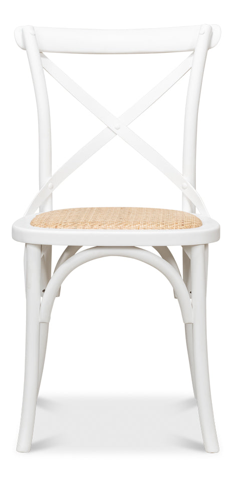 American Home Furniture | Sarreid - Tuileries Side Chair - White - Set of 2