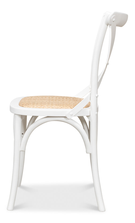 American Home Furniture | Sarreid - Tuileries Side Chair - White - Set of 2