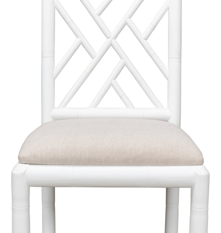 American Home Furniture | Sarreid - Brighton Bamboo Side Chair - White - Set of 2