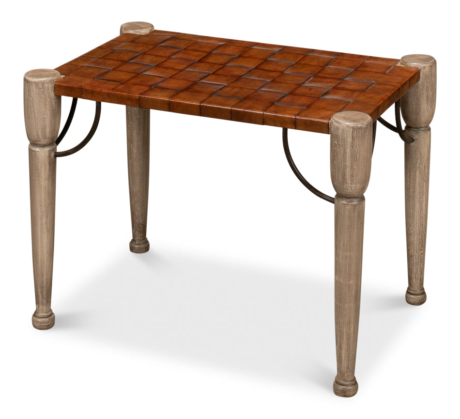 American Home Furniture | Sarreid - Decota Vineyards One Seater Bench