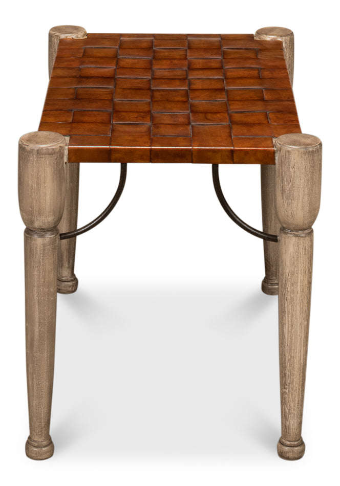 American Home Furniture | Sarreid - Decota Vineyards One Seater Bench