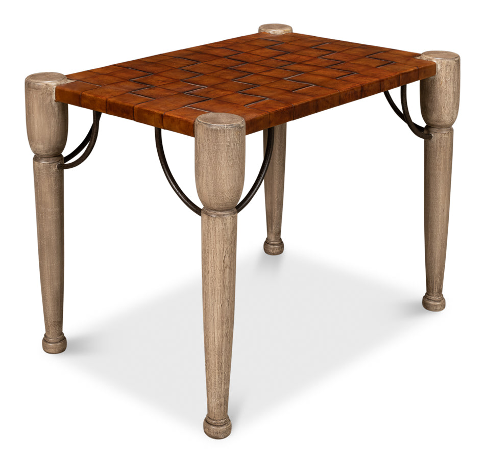 American Home Furniture | Sarreid - Decota Vineyards One Seater Bench