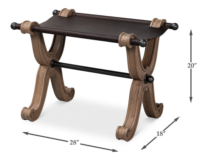 American Home Furniture | Sarreid - Joyner Equestrian Bench