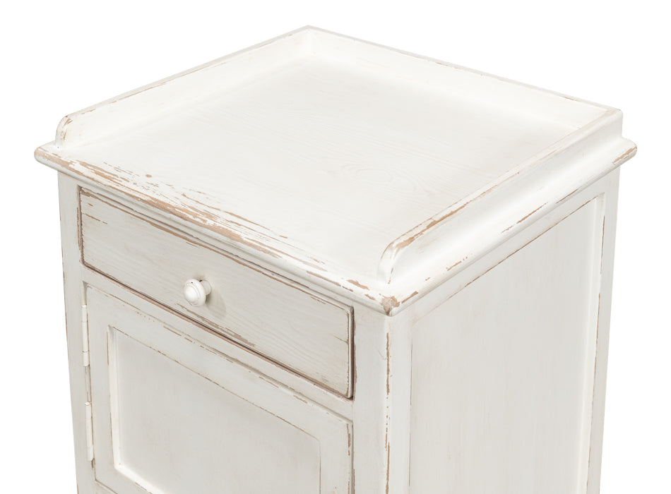 American Home Furniture | Sarreid - Rose Side Table - Left - White