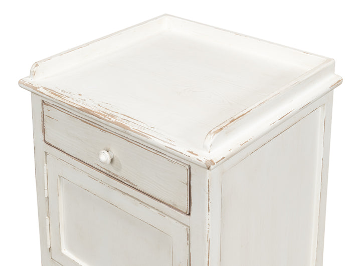 American Home Furniture | Sarreid - Rose Side Table - Left - White