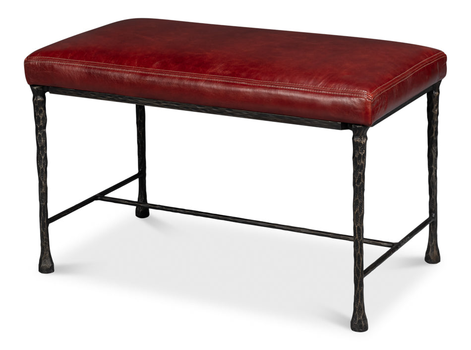 American Home Furniture | Sarreid - Kings Road Bench - Leather