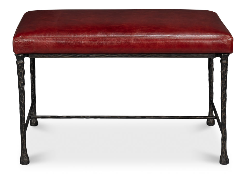 American Home Furniture | Sarreid - Kings Road Bench - Leather