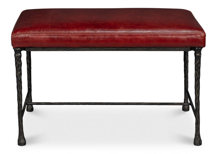 American Home Furniture | Sarreid - Kings Road Bench - Leather