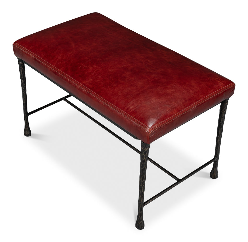 American Home Furniture | Sarreid - Kings Road Bench - Leather