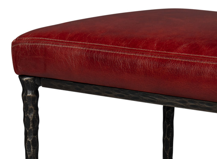 American Home Furniture | Sarreid - Kings Road Bench - Leather