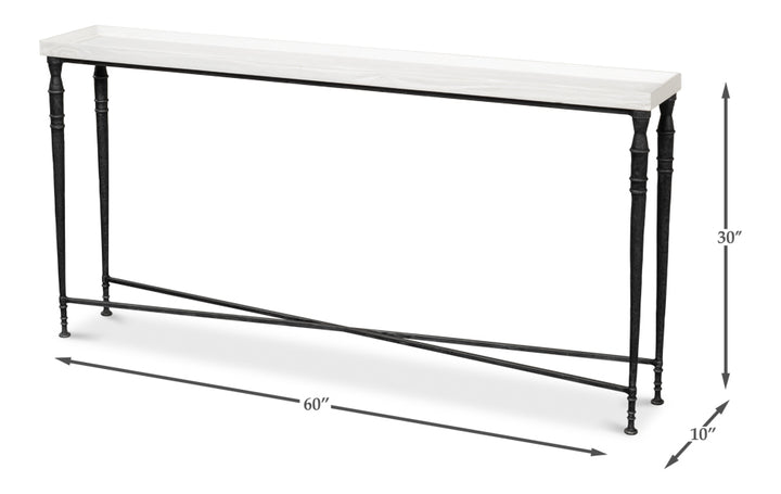 American Home Furniture | Sarreid - Nathaniel Elegance Console Table 2