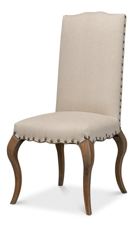 Sarreid Thorne Side Chair - Beige - Set of 2 DINING CHAIRS
