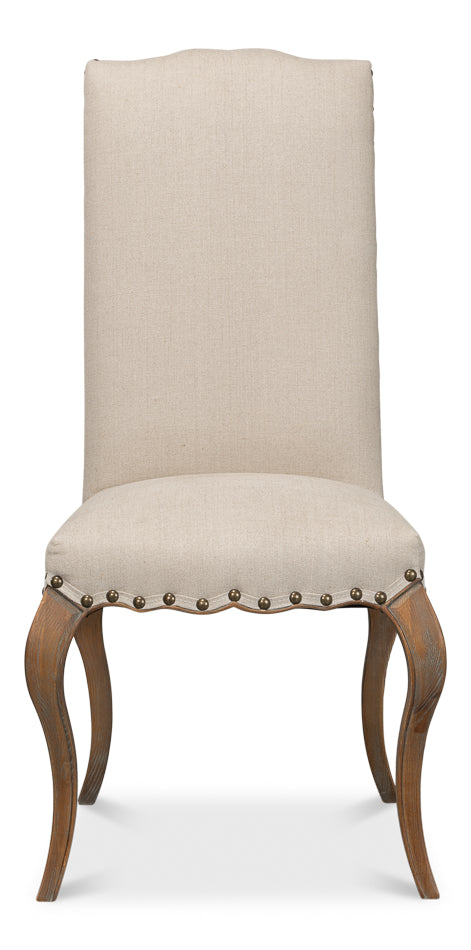 American Home Furniture | Sarreid - Thorne Side Chair - Beige