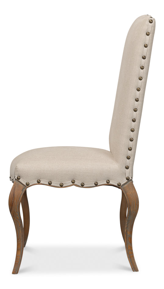 American Home Furniture | Sarreid - Thorne Side Chair - Beige - Set of 2