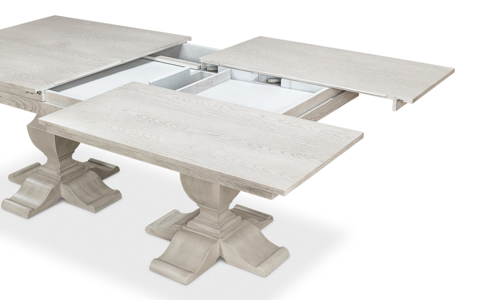 American Home Furniture | Sarreid - Cambiare Dining Table - Ivory Bianca