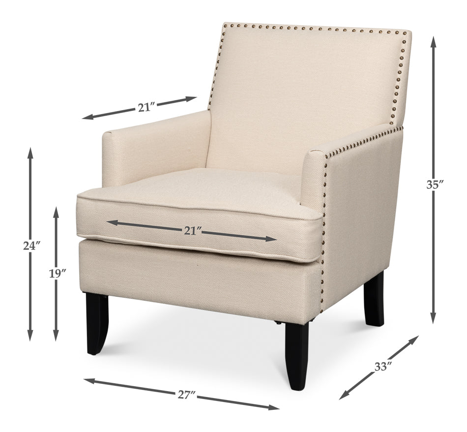 American Home Furniture | Sarreid - Grady Chair - Fabric