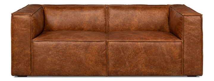 American Home Furniture | Sarreid - Harland Sofa - Light Brown Leather