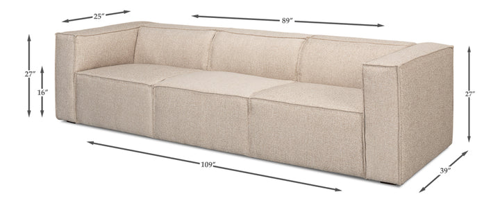 American Home Furniture | Sarreid - Miles Sofa - Fabric