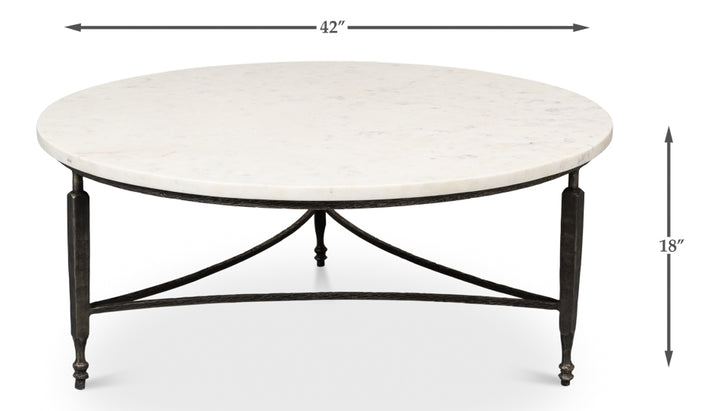 American Home Furniture | Sarreid - Mykos Round Coffee Table