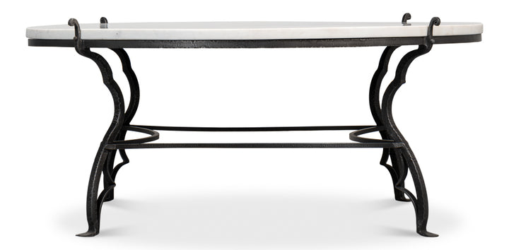 American Home Furniture | Sarreid - Marylin Coffee Table With Marble Top