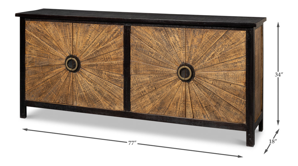 American Home Furniture | Sarreid - Centrum Four Door Sideboard