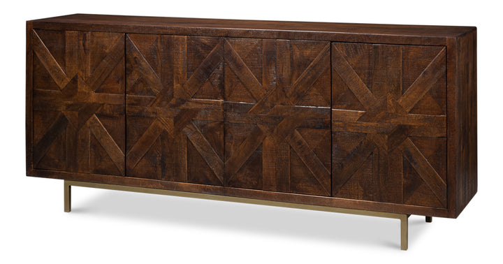 American Home Furniture | Sarreid - Griglia Four Door Sideboard