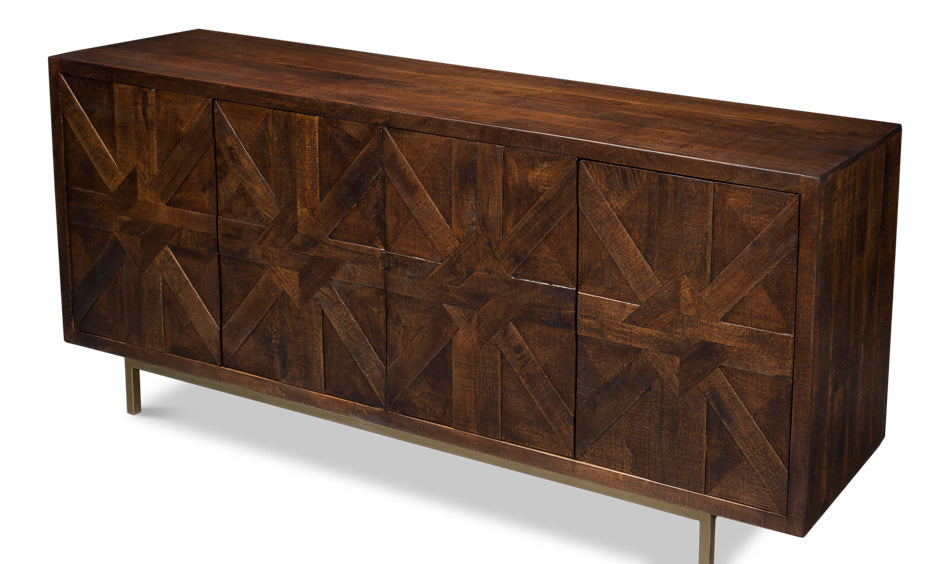 American Home Furniture | Sarreid - Griglia Four Door Sideboard