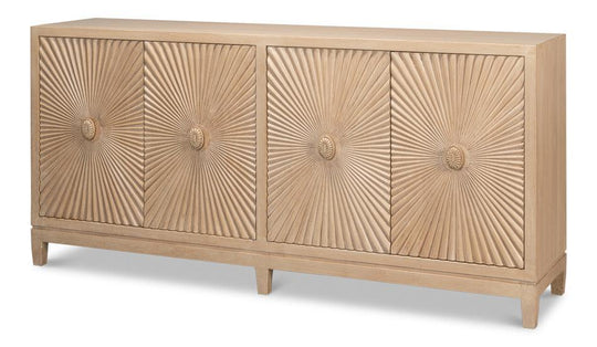 Sarreid Rayon Four Door Sideboard SIDEBOARDS + CREDENZAS