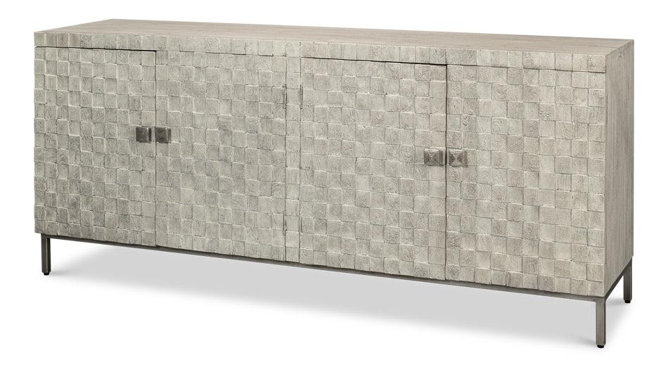Sarreid Cubist Four Door Sideboard SIDEBOARDS + CREDENZAS